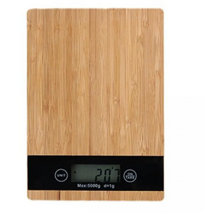 Cantar de bucatarie 0-5kg, (YZ-1806) bambus S232--2 foto