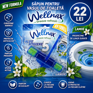 Туалетный блок 5 Blue Hygiene Wellnax Лимон BLK-989 фото