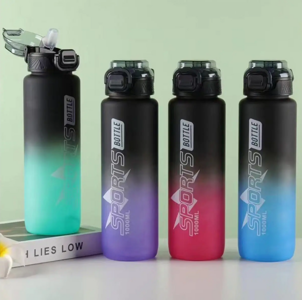 Sticla pentru apa cu gura din silicon Sports 1000ml S247--1 foto