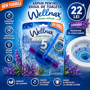 Блок-Освежитель Wellnax effect 5 Lavender 57 g BLK-910 фото