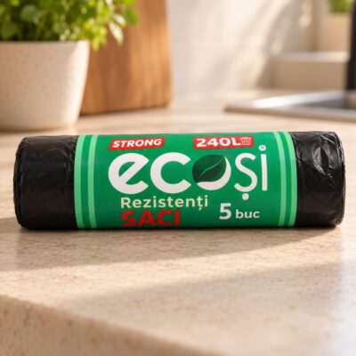 Пакеты для мусора Ecosi, Strong, 240 л, 5 шт
