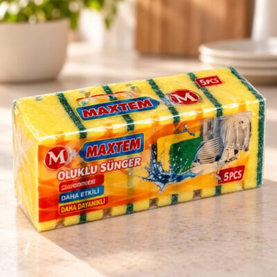 Губки для посуды, Maxtem, 5 шт