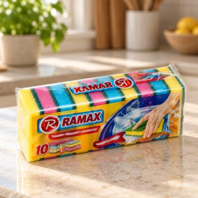 Губки для посуды RAMAX, Classic, 10 шт, 8,5х2,5х5,5 см