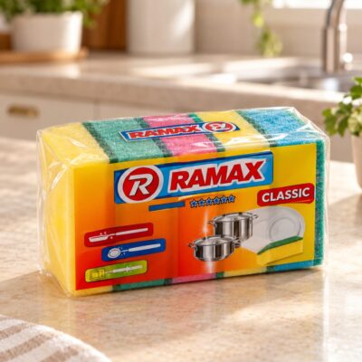 Губки для посуды RAMAX, Classic, 5 шт, 11х6,5х3,5 см