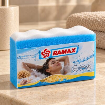 Губка — мочалка RAMAX, 10,5х18х5,5 см