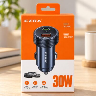 Зарядное устройство для автомобиля EZRA, A+C, 30 W, CR69
