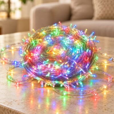 Гирлянда, 100 LED ламп, цветная, 10 м, XX-107