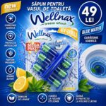Блок-Освежитель Wellnax Blue Water 3шт (Lemon) 3x50g